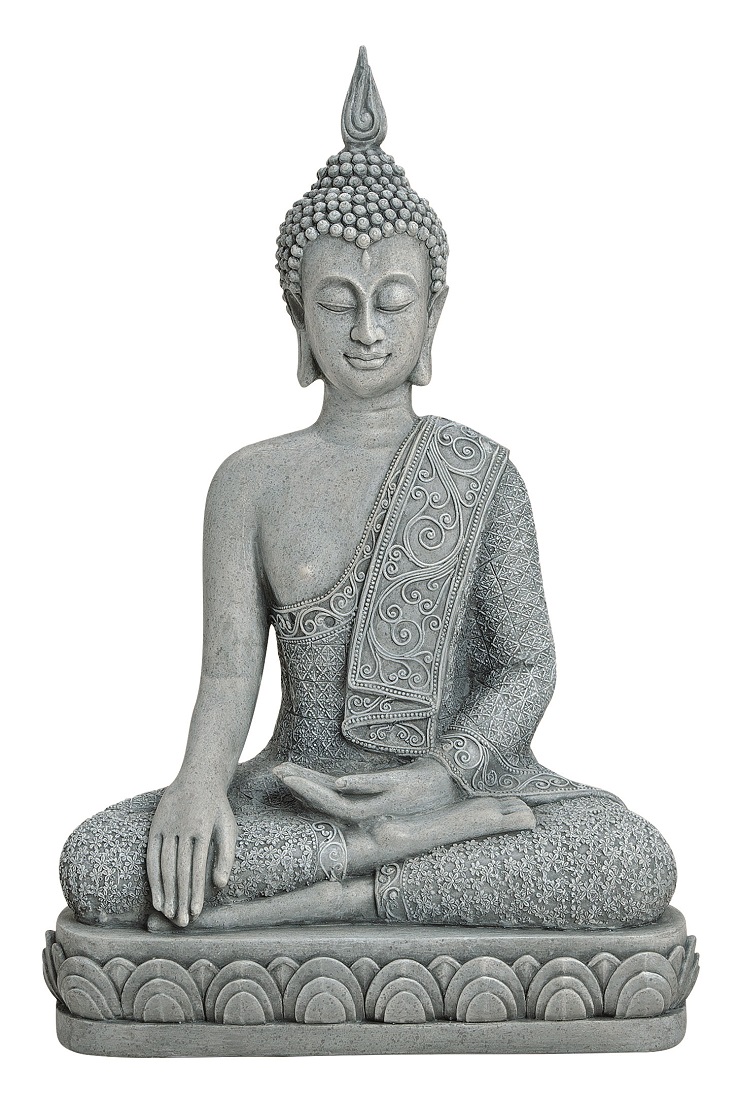 Buddha Figur Grau