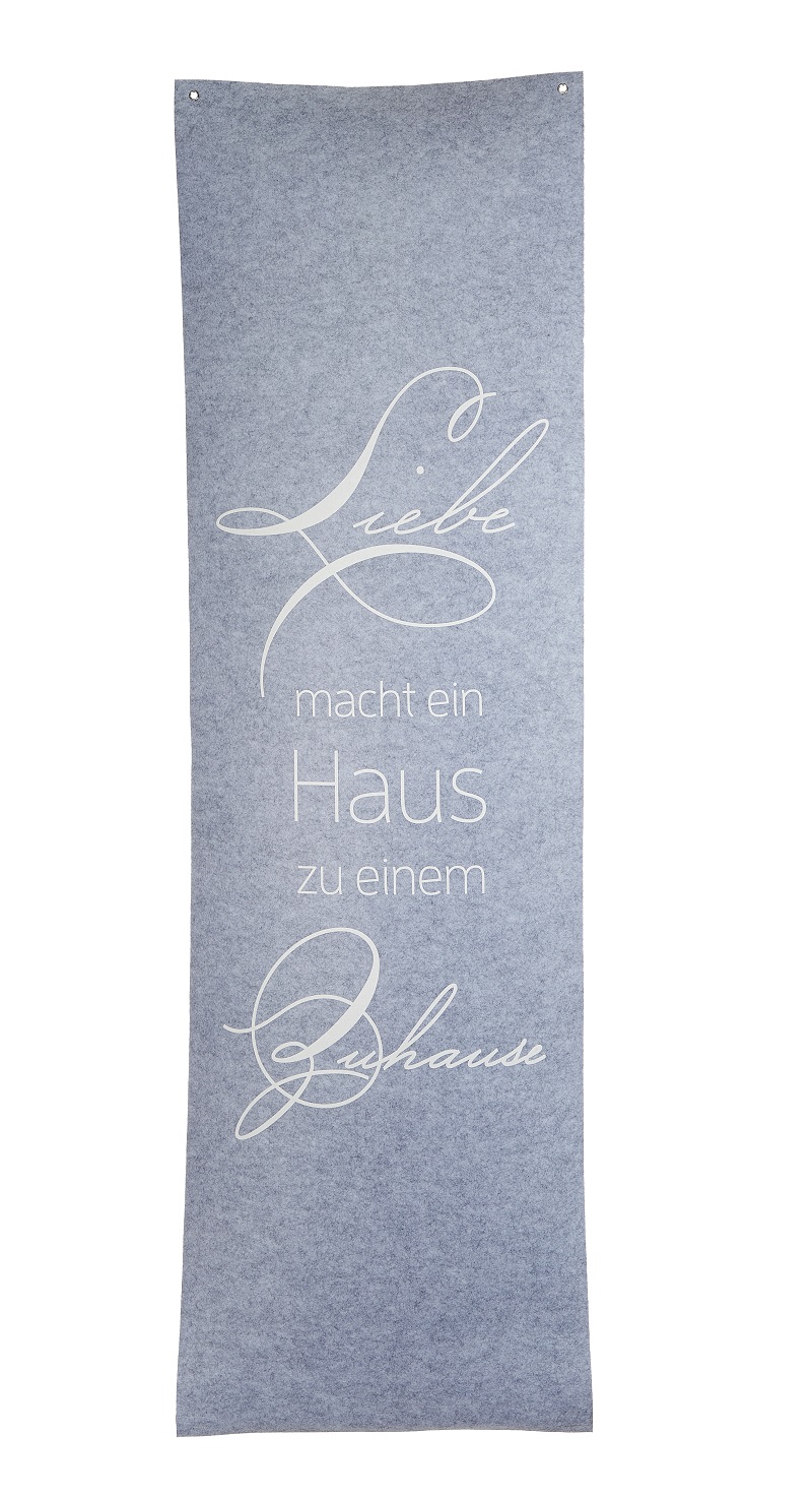 Liebe Vorhang 60 X 200 Cm Filz Gardine Mit Spruch